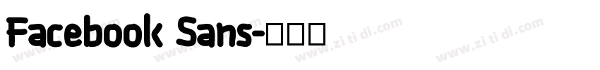 Facebook Sans字体转换
